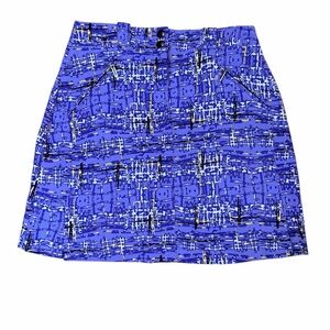 Jamie Sadock Women's Golf Skort Sz 2 Periwinkle Print  Activewear Resort Wear
